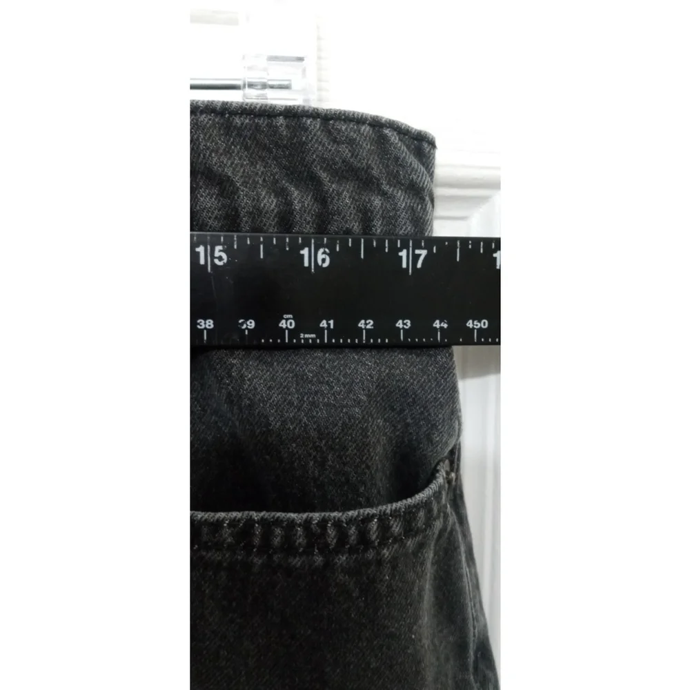 Vintage Ralph Lauren Denim Caldwell Skirt Sz 12 Black Y2K Grunge Preppy Retro - Picture 4 of 9